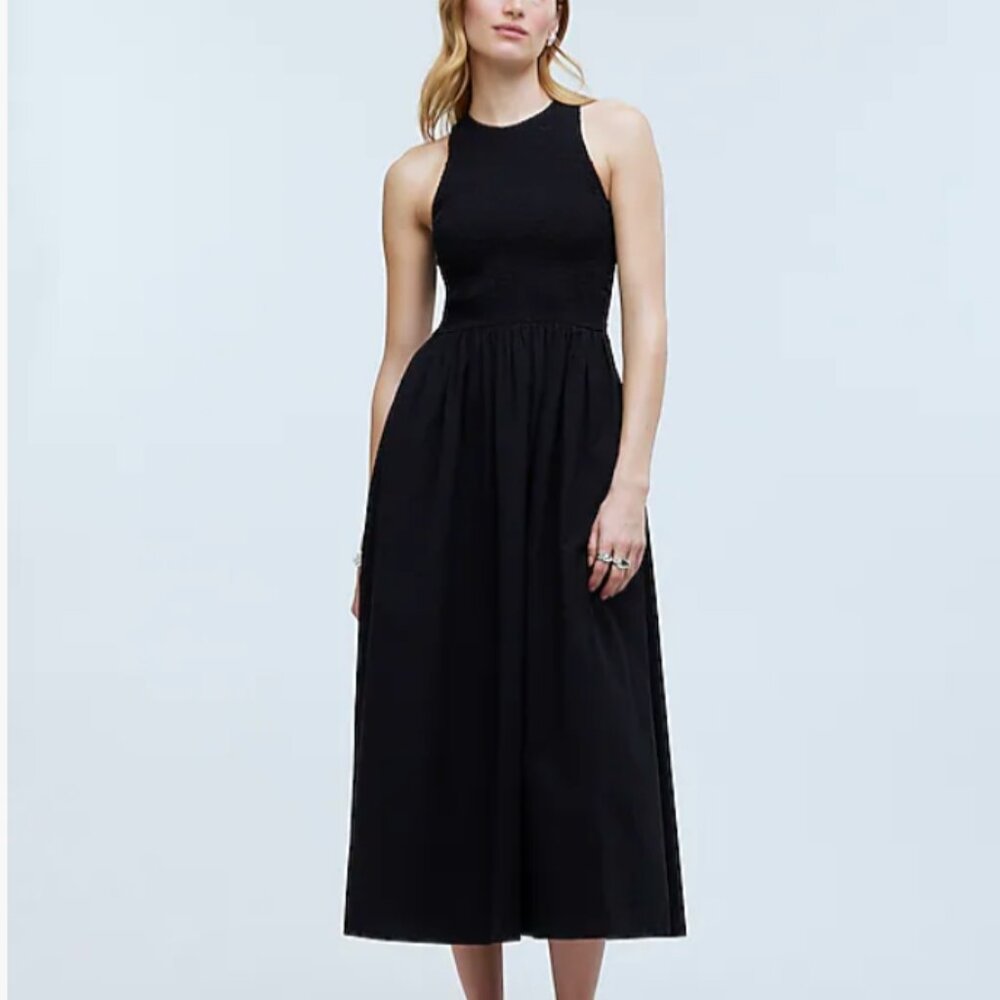 Madewell The Melody Smocked Midi Dress NWT